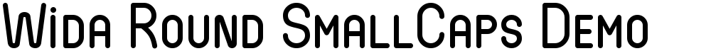 Wida Round SmallCaps Demo