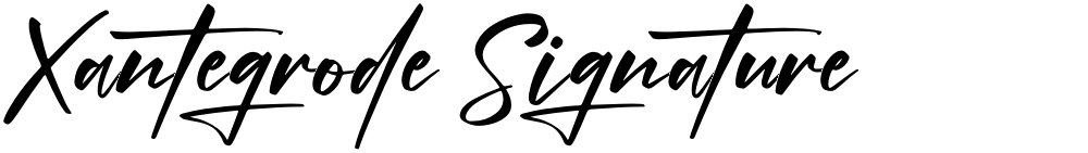 Xantegrode Signature