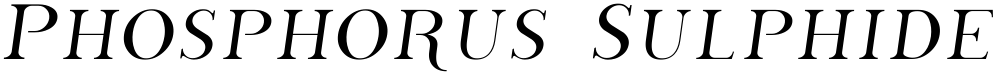 Phosphorus Sulphide