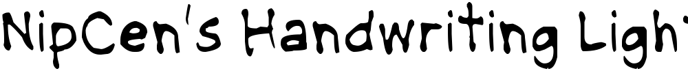 NipCen's Handwriting Light
