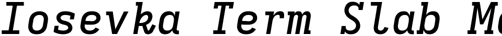 Iosevka Term Slab MdEx