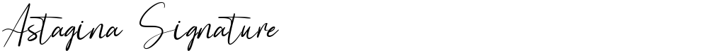 Astagina Signature