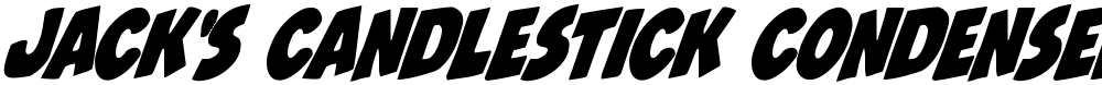 Jack's Candlestick Condensed Rotalic