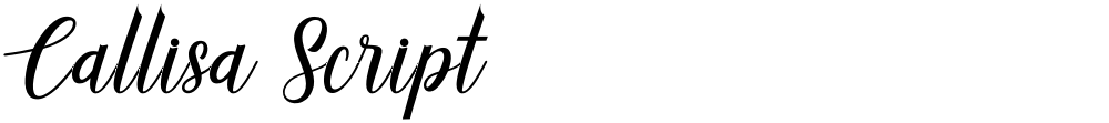 Callisa Script